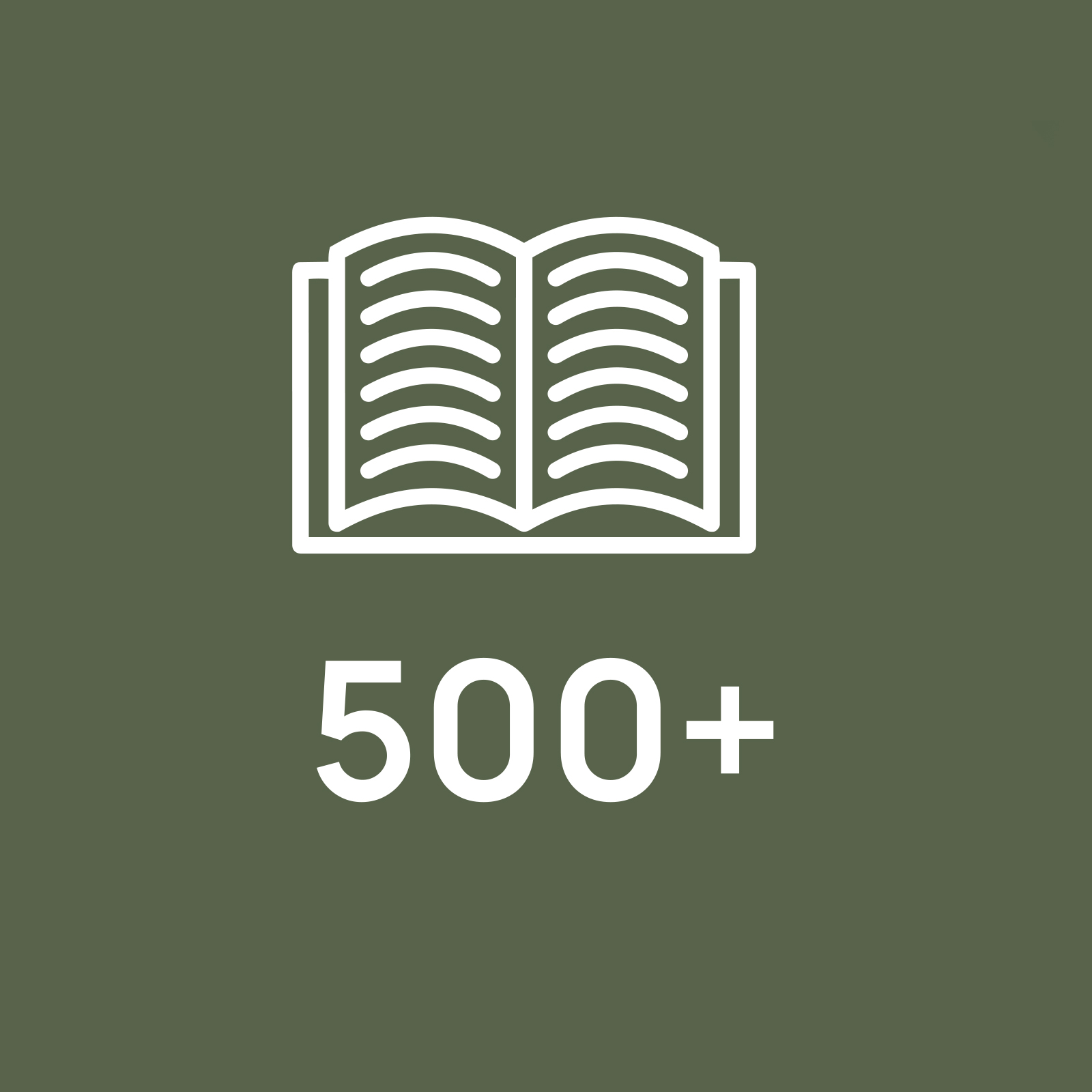 Qoraal cad oo ku yaal asalka guduudan oo leh "500+".