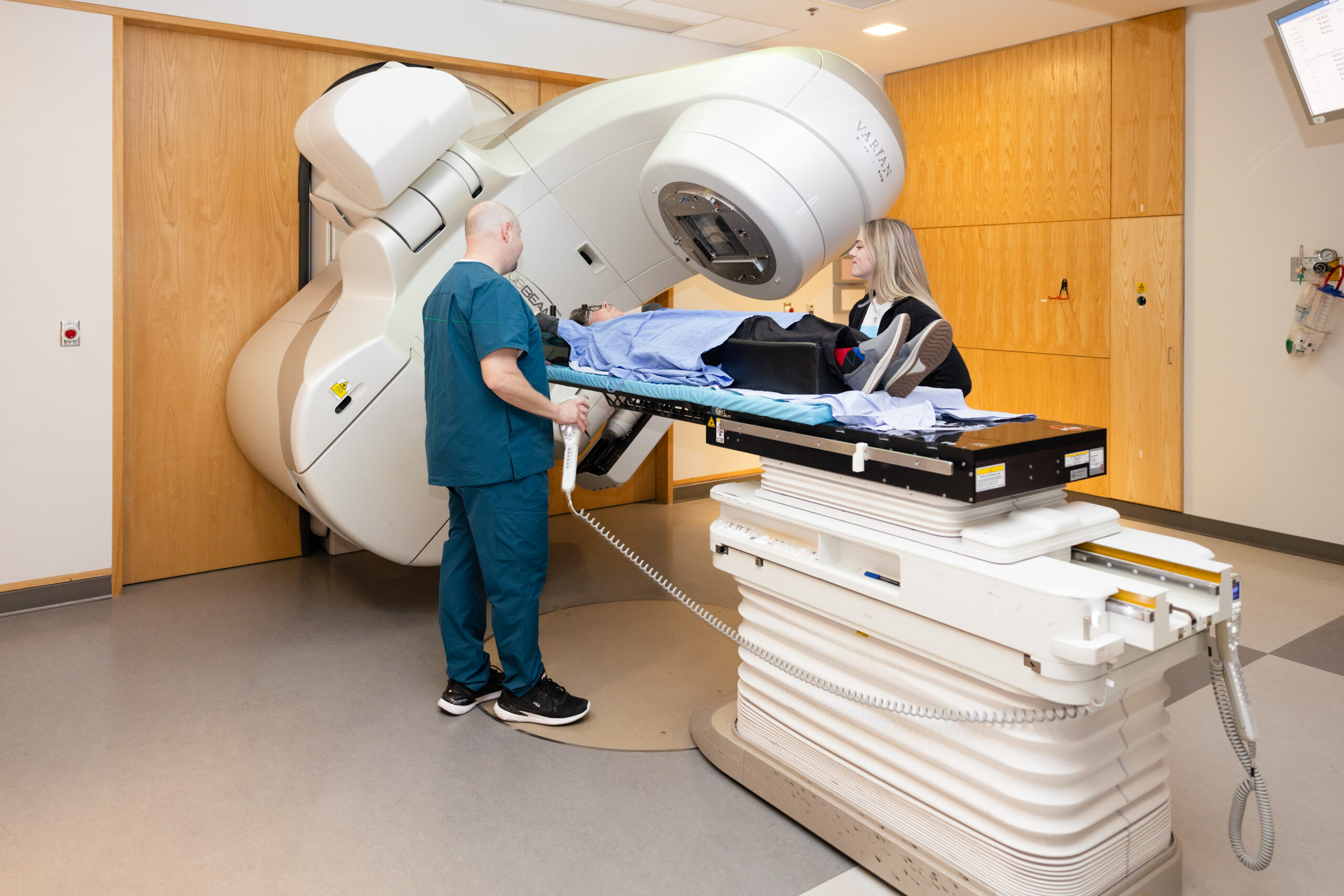 Photo inside a radiation treatment unit at WRHN Cancer Centre.